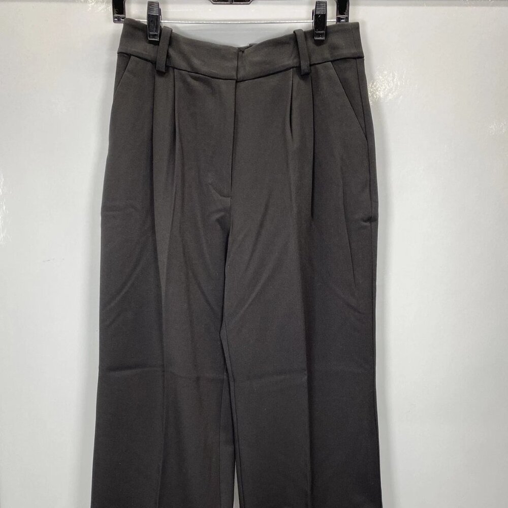 Favorite Daughter Shortie Wide-Leg Trousers Women’s 8P Black